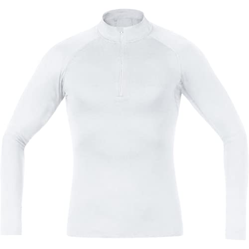 GORE WEAR Herren M Base Layer Thermo Stehkragenshirt, Weiß, M EU von GORE WEAR