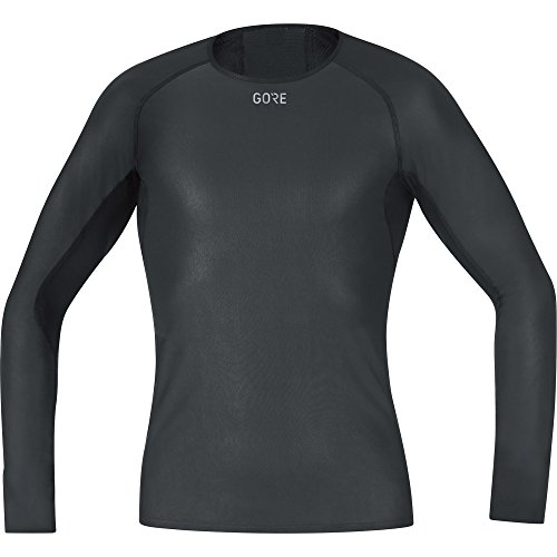 GORE WEAR Langärmliges Herren Unterzieh-Shirt, Multisport, GORE WINDSTOPPER, L, Schwarz von GORE WEAR