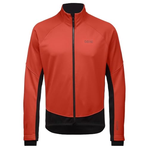 GORE WEAR Herren Thermo Fahrrad-Jacke, C3, GORE-TEX INFINIUM, S, Feuerrot/Schwarz von GORE WEAR