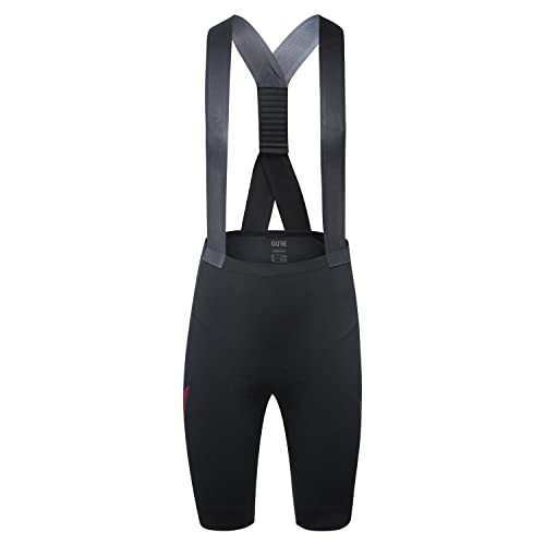 GORE WEAR Kurze Damen Fahrrad-Trägerhose, Transition, Mit Sitzpolster, Wasserabweisend, Gepolsterte Fahrrad-Hose mit Träger von GORE WEAR