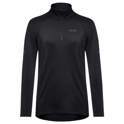 GORE WEAR Damen Mid Zip Shirt Langarm, Schwarz, 40 EU GORE WEAR Damen Mid Zip Shirt Langarm, Schwarz, 40 EU von GORE WEAR