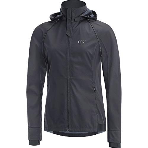 GORE WEAR R3 Damen Zip-Off Kapuzenjacke GORE WINDSTOPPER, 42, Dunkelgrau/Schwarz von GORE WEAR