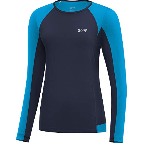 GORE WEAR R5 Damen Langarm Laufshirt, 40, Marineblau/Blau von GORE WEAR