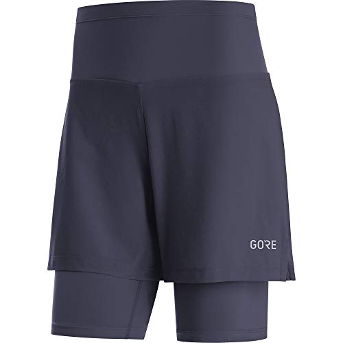 GORE WEAR R5 Kurze Damen 2in1 Laufhose, 34, Marineblau von GORE WEAR