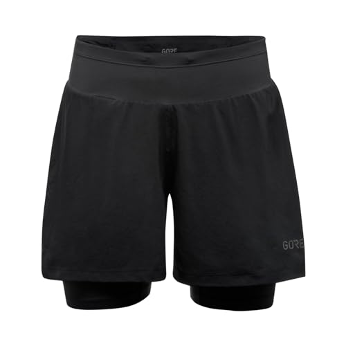 GORE WEAR Damen R5 Kurze 2in1 Shorts, Schwarz, 34 EU von GORE WEAR