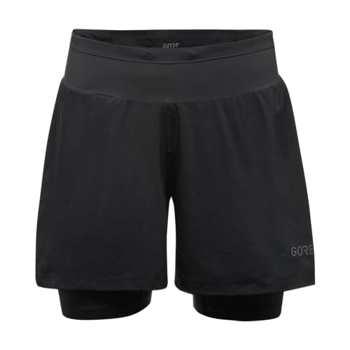 GORE WEAR Damen R5 Kurze 2in1 Shorts, Schwarz, 36 EU von GORE WEAR