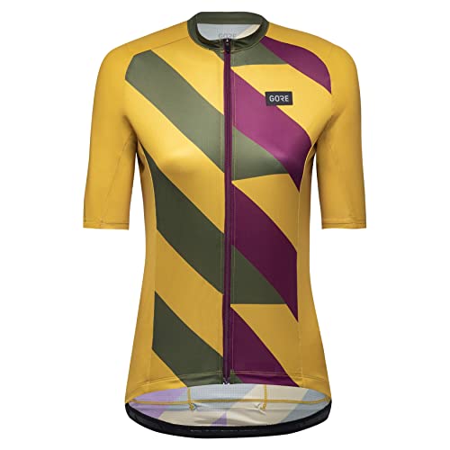 GORE WEAR Atmungsaktives Damen Fahrrad-Trikot, Signal, Schneller Feuchtigkeitstransport, Einzigartiges Design, Kurzarm Fahrrad-Shirt, Uniform Sand/Utility Green, 38 von GORE WEAR