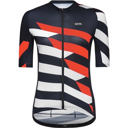 GOREWEAR Atmungsaktives Damen Fahrrad-Trikot, Spirit Signal Chaos, Schneller Feuchtigkeitstransport, Einzigartiges Design, Kurzarm Fahrrad-Shirt von GORE WEAR