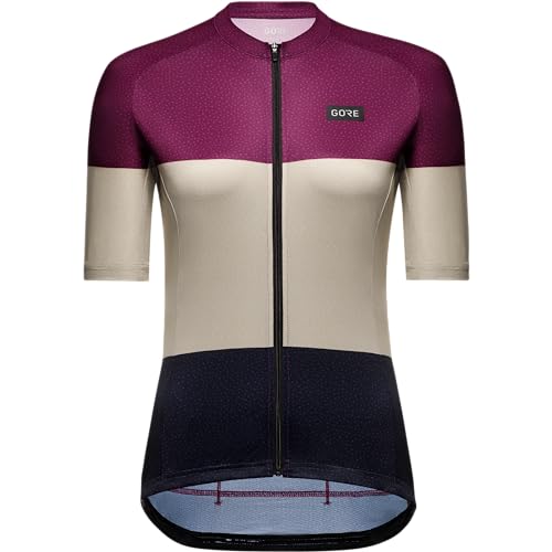 GOREWEAR Atmungsaktives Damen Fahrrad-Trikot, Spirit Stripes, Schneller Feuchtigkeitstransport, Einzigartiges Design, Kurzarm Fahrrad-Shirt von GORE WEAR