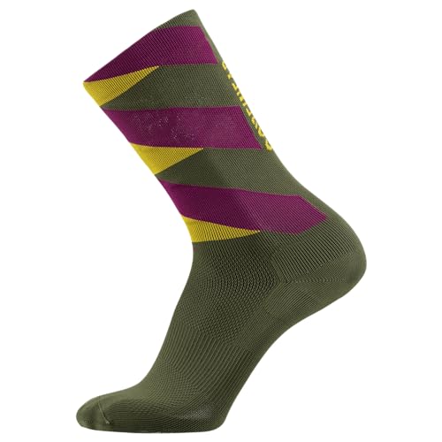 GOREWEAR Unisex Essential Socken, Utility Green/Process Purple, 35-37 EU von GORE WEAR