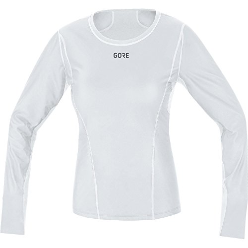 GORE WEAR Winddichtes Damen Langarm-Unterzieh-Shirt, Multisport, GORE Windstopper, Light Grau/Weiß, 42 von GORE WEAR