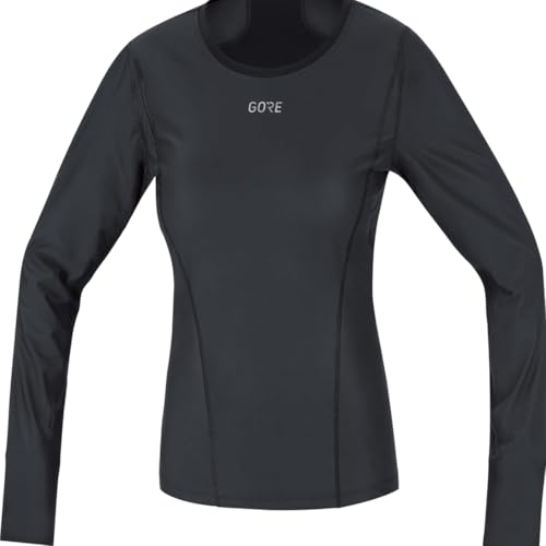 GORE WEAR Winddichtes Damen Thermo-Unterzieh-Shirt, Multisport, GORE WINDSTOPPER, 42, Schwarz von GORE WEAR