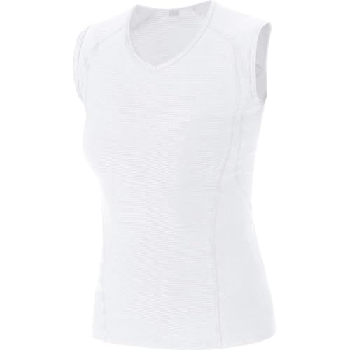 GOREWEAR Damen D Bl Shirt Ärmellos, Weiß, 34 EU von GORE WEAR