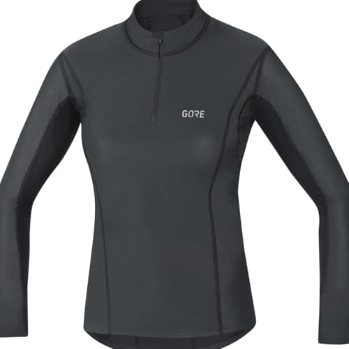 GORE Wear Winddichtes Damen Stehkragen-Unterzieh-Shirt, GORE M Women WINDSTOPPER Base Layer Thermo Turtleneck, 42, Schwarz, 100322 von GORE WEAR