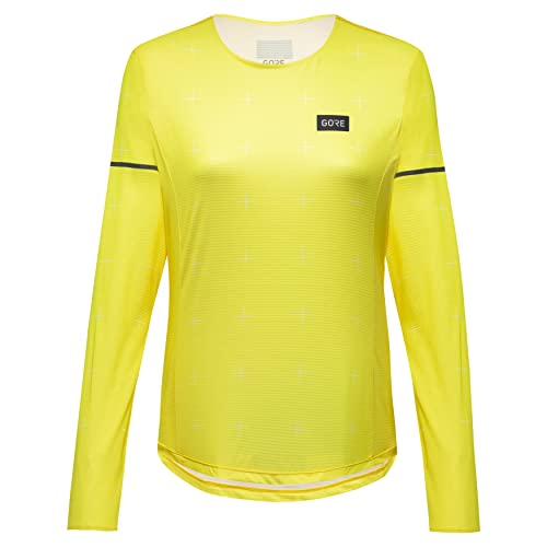 GOREWEAR Contest Langarm Shirt Damen, Washed Neon Yellow, 36 von GORE WEAR