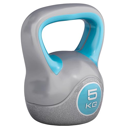 GORILLA SPORTS® Kettlebell - 2kg, 3kg, 4kg, 5kg, 6kg, 8kg, 10kg, 12kg, 14kg, 16kg, 18kg, 20kg Gewichte, Einzeln/Set, mit/ohne Ablage, Kunststoff - Kugelhantel, Schwunghantel, Kugelgewicht von GORILLA SPORTS