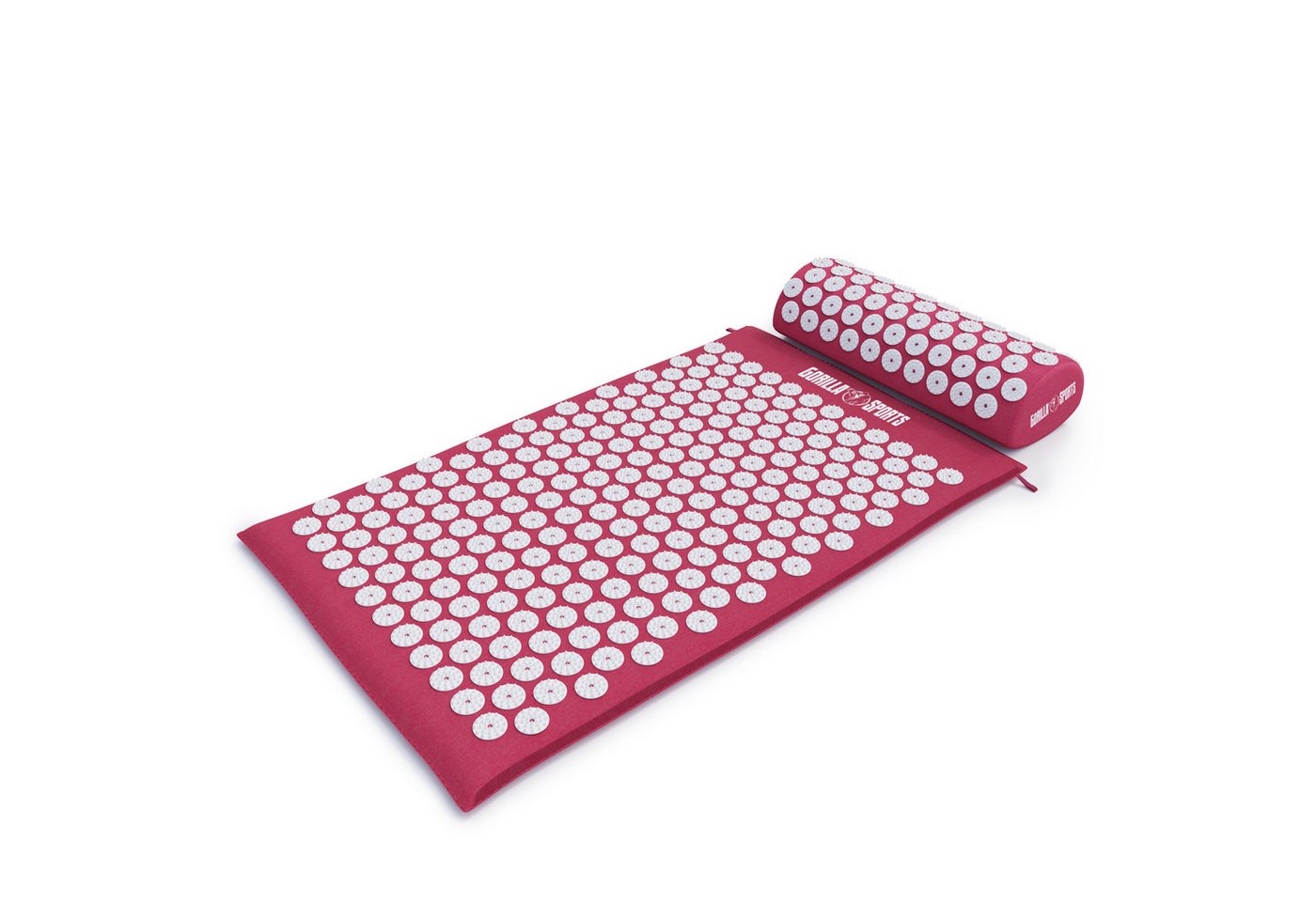 GORILLA SPORTS Akupressurmatte mit ergonomische Kissen und Tragetasche, aus Baumwolle, Massagematte, 68 x 42 x 2.5 cm, Nagelmatte, Akupunkturmatte GORILLA SPORTS Akupressurmatte mit ergonomische Kissen und Tragetasche, aus Baumwolle, Massagematte, 68 x 42 x 2.5 cm, Nagelmatte, Akupunkturmatte von GORILLA SPORTS