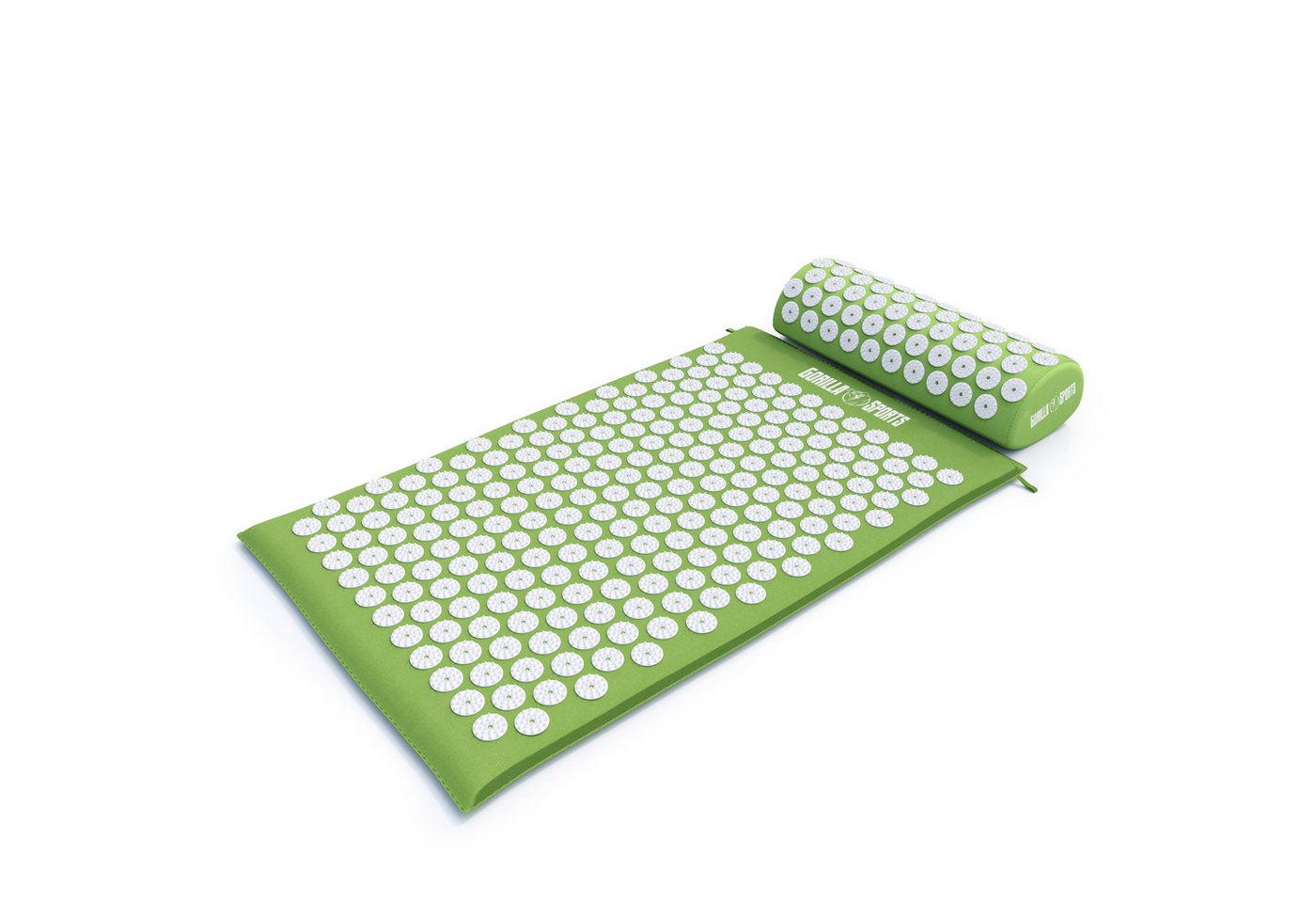 GORILLA SPORTS Akupressurmatte mit ergonomische Kissen und Tragetasche, aus Baumwolle, Massagematte, 68 x 42 x 2.5 cm, Nagelmatte, Akupunkturmatte GORILLA SPORTS Akupressurmatte mit ergonomische Kissen und Tragetasche, aus Baumwolle, Massagematte, 68 x 42 x 2.5 cm, Nagelmatte, Akupunkturmatte von GORILLA SPORTS