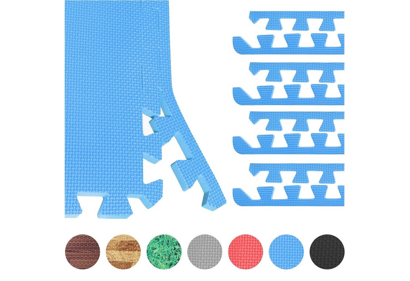 GORILLA SPORTS Bodenschutzmatte Schutzmatten Endstücke, 8 Stücke, 60 cm, Rutschfest, EVA Schaumstoff GORILLA SPORTS Bodenschutzmatte Schutzmatten Endstücke, 8 Stücke, 60 cm, Rutschfest, EVA Schaumstoff von GORILLA SPORTS