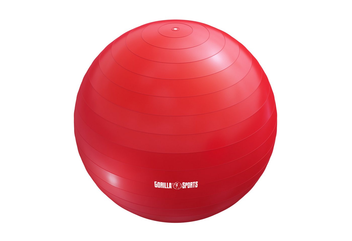 GORILLA SPORTS Gymnastikball 55cm/65cm/75cm, bis 500kg Belastbar, Anti-Burst, Farbwahl -Fitnessball von GORILLA SPORTS