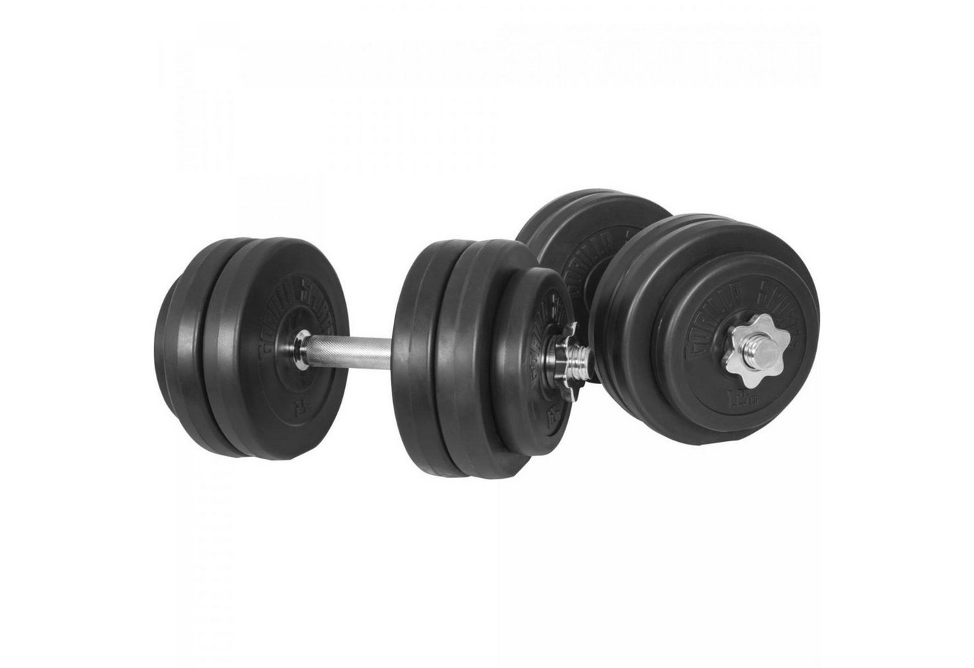 GORILLA SPORTS Hantel-Set Kurzhantelset 30kg - 2er Set, 30mm - Hantelset, Kurzhanteln, Gewichten, (Set) von GORILLA SPORTS