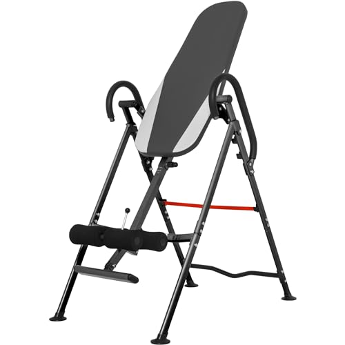 GORILLA SPORTS® Inversionsbank - Volle Vertikale Inversion 180°, Klappbar, Verstellbar, bis 110kg - Schwerkrafttrainer, Streckbank, Entlastung der Wirbelsäule, Inversionstisch, Rückentrainer GORILLA SPORTS® Inversionsbank - Volle Vertikale Inversion 180°, Klappbar, Verstellbar, bis 110kg - Schwerkrafttrainer, Streckbank, Entlastung der Wirbelsäule, Inversionstisch, Rückentrainer von GORILLA SPORTS