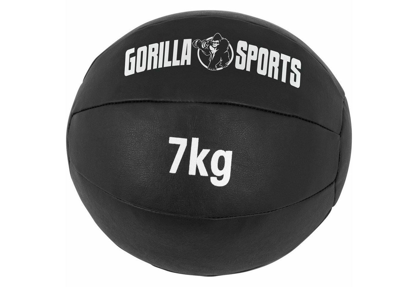 GORILLA SPORTS Medizinball Einzeln/Set, 29cm, aus Leder, Trainingsball, Fitnessball, Gewichtsball, Schwarz, Slamball, von 1 kg bis 10 kg Gewichten, für Krafttraining GORILLA SPORTS Medizinball Einzeln/Set, 29cm, aus Leder, Trainingsball, Fitnessball, Gewichtsball, Schwarz, Slamball, von 1 kg bis 10 kg Gewichten, für Krafttraining von GORILLA SPORTS