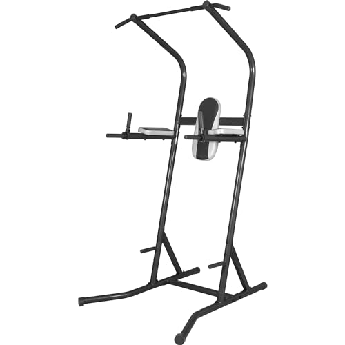 GORILLA SPORTS® Power Tower - Multifunktional, mit Klimmzugstange, Dip Station, Arm- und Rückenpolster, bis 115 kg Belastbar, Schwarz - Kraftturm, Kraftstation, Klimmzugstation, Fitnessstation GORILLA SPORTS® Power Tower - Multifunktional, mit Klimmzugstange, Dip Station, Arm- und Rückenpolster, bis 115 kg Belastbar, Schwarz - Kraftturm, Kraftstation, Klimmzugstation, Fitnessstation von GORILLA SPORTS