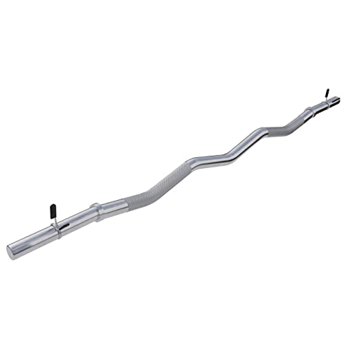GORILLA SPORTS® SZ Curlstange - 120 cm, bis 180 kg Belastbar, 30/31 mm, mit 2 Federverschlüssen, aus Chrom, Gerändelt und Rutschfest - Langhantelstange, SZ-Stange, SZ Curlhantelstange GORILLA SPORTS® SZ Curlstange - 120 cm, bis 180 kg Belastbar, 30/31 mm, mit 2 Federverschlüssen, aus Chrom, Gerändelt und Rutschfest - Langhantelstange, SZ-Stange, SZ Curlhantelstange von GORILLA SPORTS