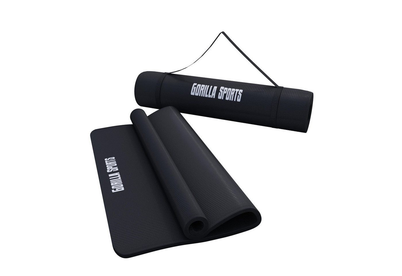 GORILLA SPORTS Yogamatte 190x60cm / 190x100cm, Tragegurt, Rutschfest - Fitnessmatte, Gymnastik GORILLA SPORTS Yogamatte 190x60cm / 190x100cm, Tragegurt, Rutschfest - Fitnessmatte, Gymnastik von GORILLA SPORTS
