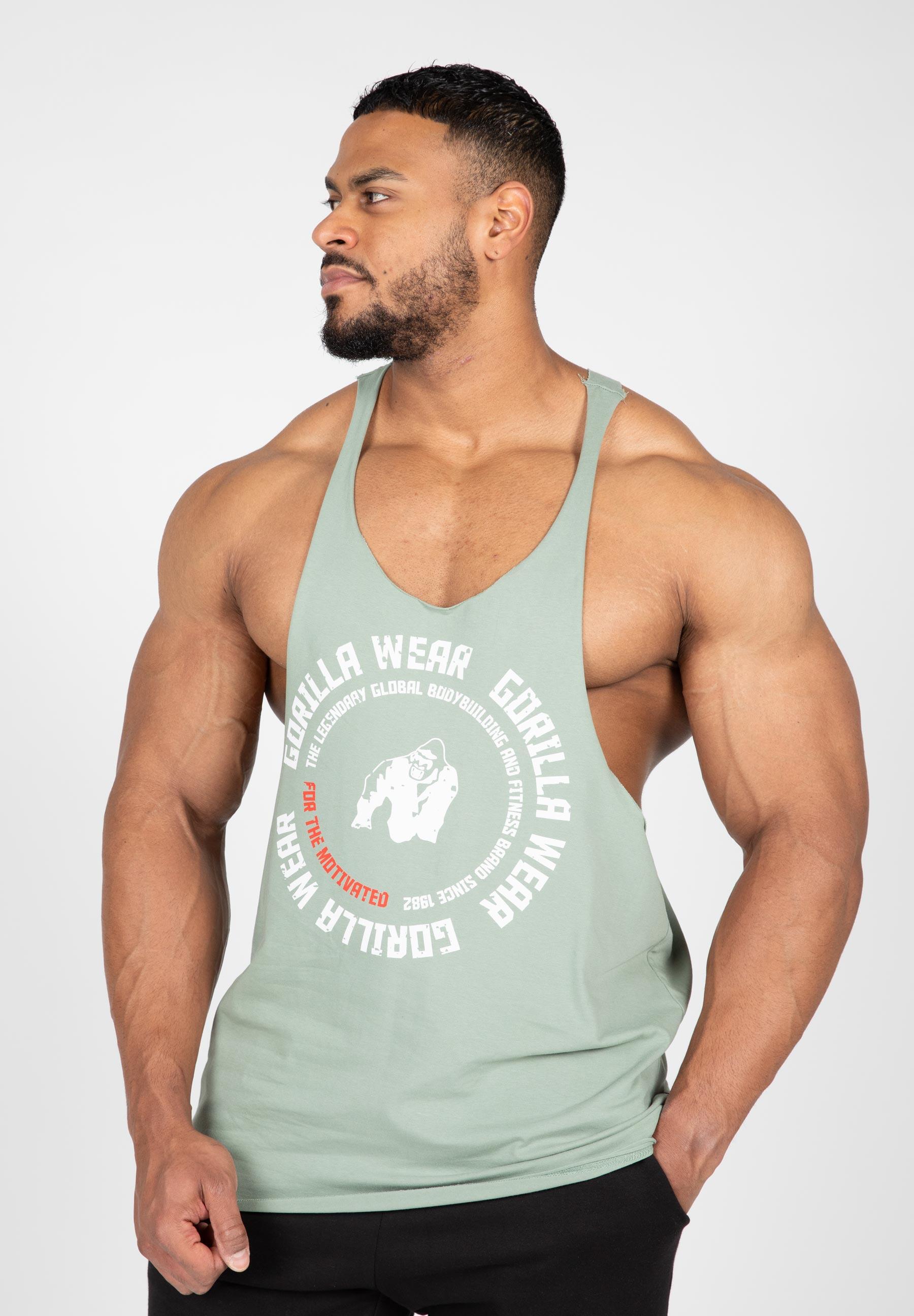 Melrose Stringer-Tanktop - Grün von GORILLA WEAR