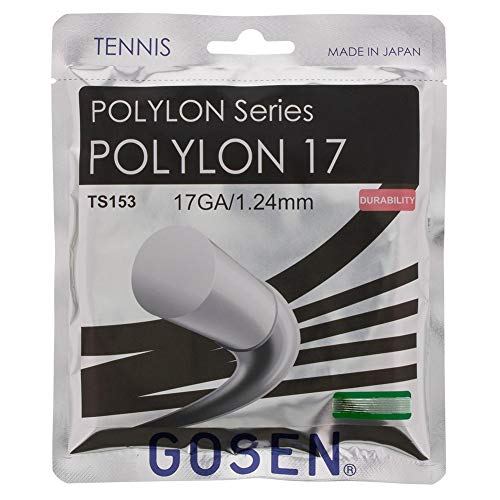 GOSEN Polylon, 17 Tranparent 102 m strapazierfähige Polyester-Tennissaite von GOSEN