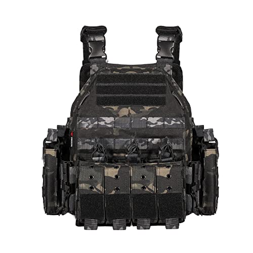 GOUX Phantom Taktischer Plattenträger Weste, Taktische Einsatzweste Airsoft Weste Taktische Weste Schutzweste, Militärische Trainingsweste Molle Weste für Militär Fans Paintball Spiel GOUX Phantom Taktischer Plattenträger Weste, Taktische Einsatzweste Airsoft Weste Taktische Weste Schutzweste, Militärische Trainingsweste Molle Weste für Militär Fans Paintball Spiel von GOUX
