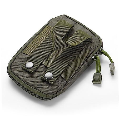 GRADENEVE Tragbare Taktische Erste Hilfe Tasche Medizin Aufbewahrung Notfall Zubehörtasche Handy Tasche Armeegrün Outdoor Camping Wandern Ohne Kreuzaufkleber von GRADENEVE