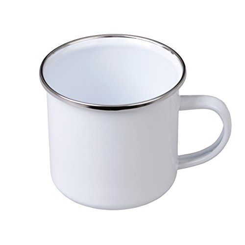 GRÄWE Camping Becher mit Henkel - 300 ml, Emaille, Weiß GRÄWE Camping Becher mit Henkel - 300 ml, Emaille, Weiß von GRÄWE