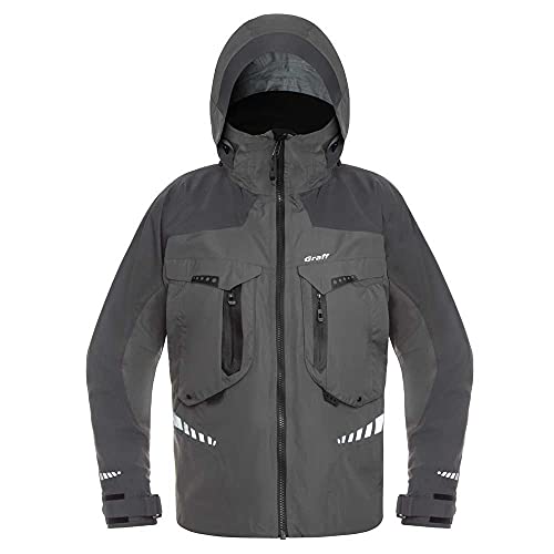 Graff Fischerjacke Jacke wasserdichte LACHS ANGELJACKE 632-B Outdoorjacke PROFESSIONELL LINE ANGELANZUG (L) von GRAFF