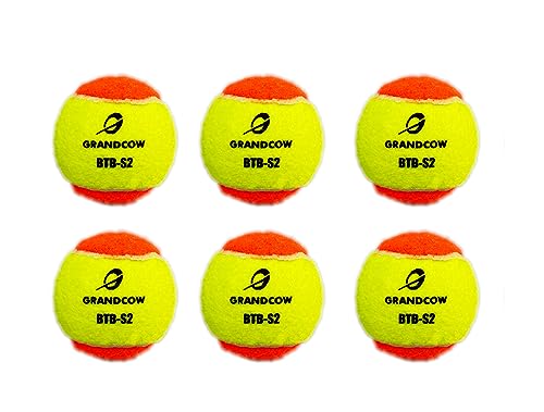 GRANDCOW Beach-Tennisbälle, 12/24 Packungen Stufe 2, Training mit niedriger Geschwindigkeit, 6 Stück GRANDCOW Beach-Tennisbälle, 12/24 Packungen Stufe 2, Training mit niedriger Geschwindigkeit, 6 Stück von GRANDCOW