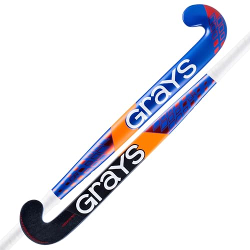 Grays GR4000 Dynabow Hockeyschläger, Blau/Rot, 95,2 cm (leicht) von GRAYS