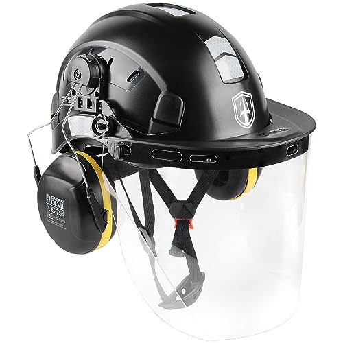GREEN DEVIL Kettensägen-Schutzhelm Forstschutzhelm Sicherheitshelm mit Gehörschutz Ohrenschützer und Gesichtsschutz Visier 3 in1 Helmset Schlagfeste Bequeme Belüftung Arbeitshelm EN397 & EN 352-3 GREEN DEVIL Kettensägen-Schutzhelm Forstschutzhelm Sicherheitshelm mit Gehörschutz Ohrenschützer und Gesichtsschutz Visier 3 in1 Helmset Schlagfeste Bequeme Belüftung Arbeitshelm EN397 & EN 352-3 von GREEN DEVIL