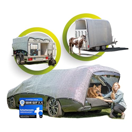 GREENSHADE Alunetz - XL 6x4m - 24qm - inkl. Magnet System - höchster Premium UV Sonnenschutz - Schattennetz Auto - Aluminet der effektive Hitzeschutz GREENSHADE Alunetz - XL 6x4m - 24qm - inkl. Magnet System - höchster Premium UV Sonnenschutz - Schattennetz Auto - Aluminet der effektive Hitzeschutz von GREENSHADE