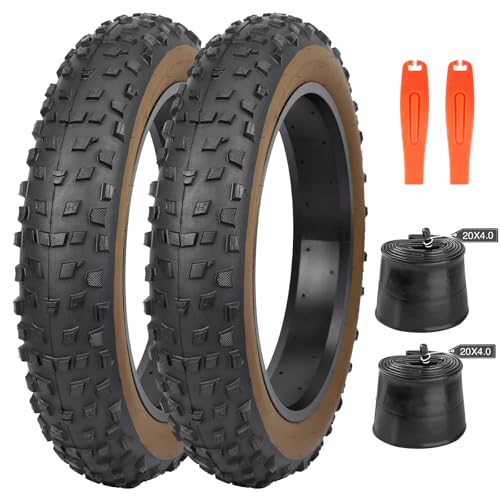 GRELiving 2er-Pack 20x4.0 Zoll Heavy Duty E-Bike Reifen Fat-Bike Reifen 98-406 20PSI Fahrradmantel Plus 2er-Pack 20 Zoll Fat schlauche 20x4.0 AV32mm Ventil GRELiving 2er-Pack 20x4.0 Zoll Heavy Duty E-Bike Reifen Fat-Bike Reifen 98-406 20PSI Fahrradmantel Plus 2er-Pack 20 Zoll Fat schlauche 20x4.0 AV32mm Ventil von GRELiving