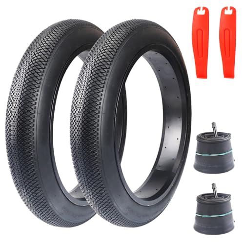 GRELiving 2er-Pack 3.0 Zoll E-Bike Reifen Fatbike Reifen 20x3.0 Heavy Duty Snow Bike Tires Fahrrad Mantel mit 2er-Pack 20x3.0 Fat schlauche AV32mm Ventil+ 2er Reifen-Heber GRELiving 2er-Pack 3.0 Zoll E-Bike Reifen Fatbike Reifen 20x3.0 Heavy Duty Snow Bike Tires Fahrrad Mantel mit 2er-Pack 20x3.0 Fat schlauche AV32mm Ventil+ 2er Reifen-Heber von GRELiving