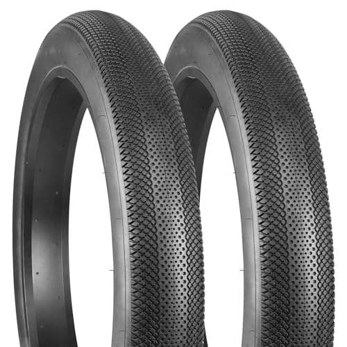 GRELiving 2er-Pack 60TPI Faltbar Fat Bike Tire Fett Fahrradreifen E-Bike Reifen 20x4.0 Ersatz Fahrradreifen für Mountain Snow and Beach Bike Schwarz GRELiving 2er-Pack 60TPI Faltbar Fat Bike Tire Fett Fahrradreifen E-Bike Reifen 20x4.0 Ersatz Fahrradreifen für Mountain Snow and Beach Bike Schwarz von GRELiving