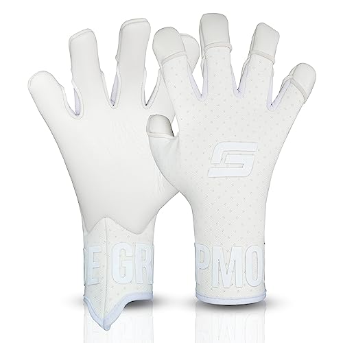 GRIPMODE Torwarthandschuhe Herren Air Whiteout FT - Fußball Torwarthandschuhe mit Belag aus Griptec® für jedes Wetter - Fußballhandschuhe für Kinder, Jugendliche & Erwachsene - Größe 8 von GRIPMODE