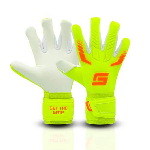 GRIPMODE Torwarthandschuhe Kinder Venom Junior 2.0 - Torhüter Handschuhe mit großer Fangfläche - Fußball Torwarthandschuhe mit 3 mm Griptec Latex für zusätzlichen Grip - Größe 4 von GRIPMODE