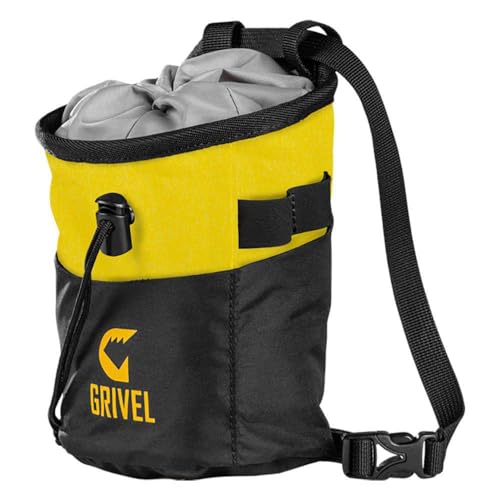 GRIVEL Logo Chalk Bag Black Magnesiumtasche Kletterzubehör, Unisex Erwachsene, Einheitsgröße von Grivel