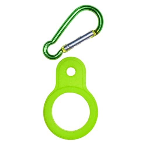 Wasserflaschenschnalle mit Karabiner-Clip, Silikon-Wasserflaschenhalter für Outdoor, Camping, Reisen, langlebig, tragbar, Wasserflaschen-Clipschnalle für Reisen von GRONGU