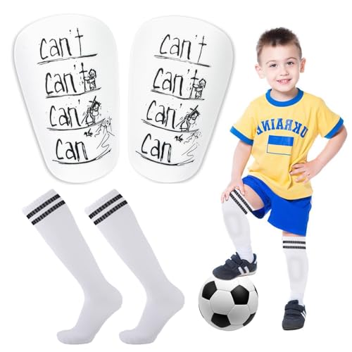 GROVBLE 2 Stück Mini Schienbeinschoner & 1 Paar Fußballsocken Kinder,Schienbeinschoner Klein,Schienbeinschoner Kinder Fussball,Mini Shin Pads mit Fußball-Socken für Kinder Jungen Mädchen GROVBLE 2 Stück Mini Schienbeinschoner & 1 Paar Fußballsocken Kinder,Schienbeinschoner Klein,Schienbeinschoner Kinder Fussball,Mini Shin Pads mit Fußball-Socken für Kinder Jungen Mädchen von GROVBLE