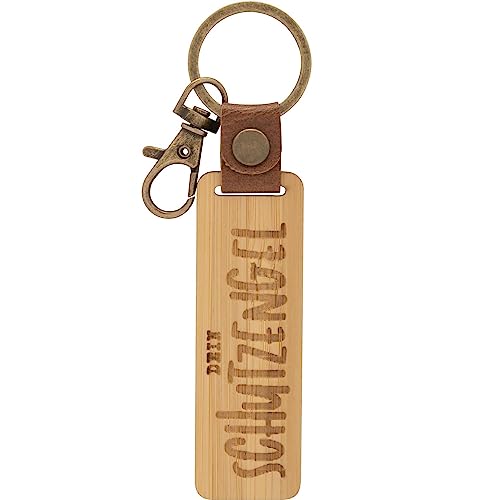 GRUSS & CO Schlüsselanhänger Holz Motiv Engel | Anhänger aus Bambus mit Gravur Dein Schutzengel, inkl. Karabiner | 48339 GRUSS & CO Schlüsselanhänger Holz Motiv Engel | Anhänger aus Bambus mit Gravur Dein Schutzengel, inkl. Karabiner | 48339 von GRUSS & CO