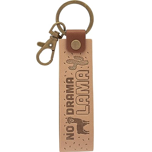 GRUSS & CO Schlüsselanhänger Kunstleder Motiv Lama | Anhänger aus hellem Kunstleder mit Motiv No drama Lama, inkl. Karabiner | 48374 GRUSS & CO Schlüsselanhänger Kunstleder Motiv Lama | Anhänger aus hellem Kunstleder mit Motiv No drama Lama, inkl. Karabiner | 48374 von GRUSS & CO